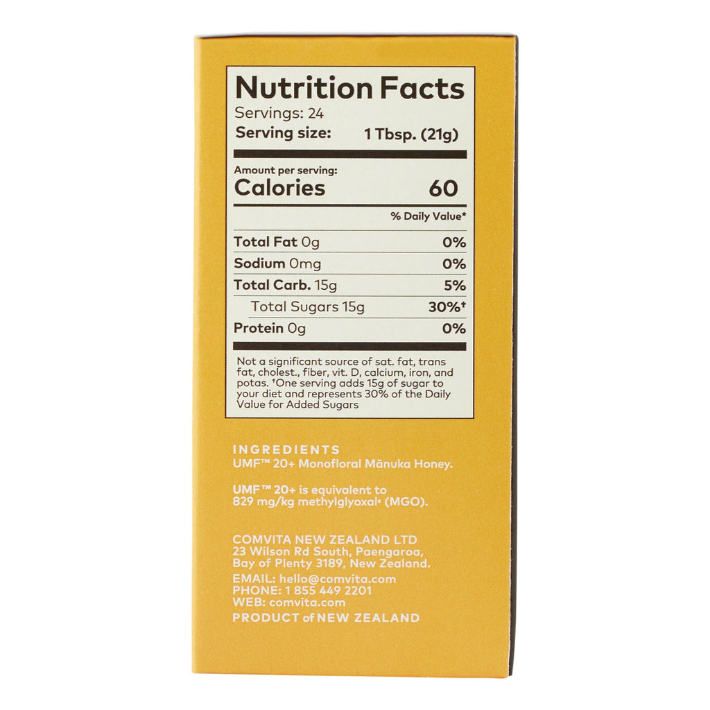 Comvita Certified UMF 20+ (MGO 829+) Raw Manuka Honey 8.8 oz (2-pack) - image 6