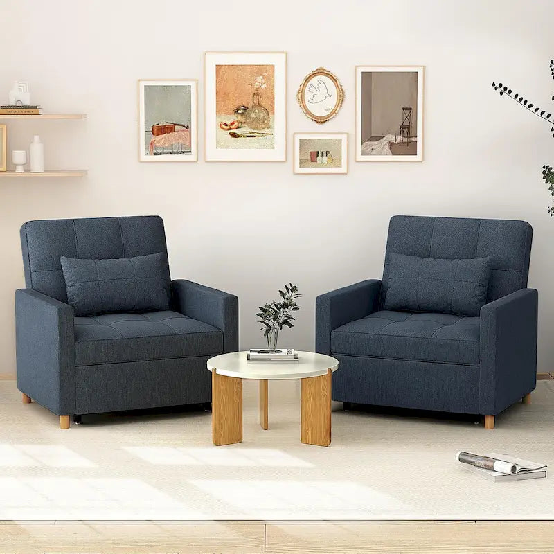 AECOJOY 3-in-1 Convertible Sleeper Sofa Chair with Pillow and Adjustable Backrest - image 44