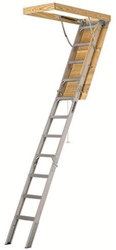 25-1/2 by 54-Inch Elite, 7'8′′-10-Foot Ceiling Height, 375-Pound Capacity, Type IAA, AA2510, Aluminum Ladder, attic, x Rough 