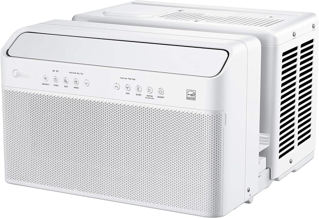 U-Shaped Inverter Window Air Conditioner 12,000BTU with Open Window Flexibility, Robust Installation,Extreme Quiet, 35% Energ
