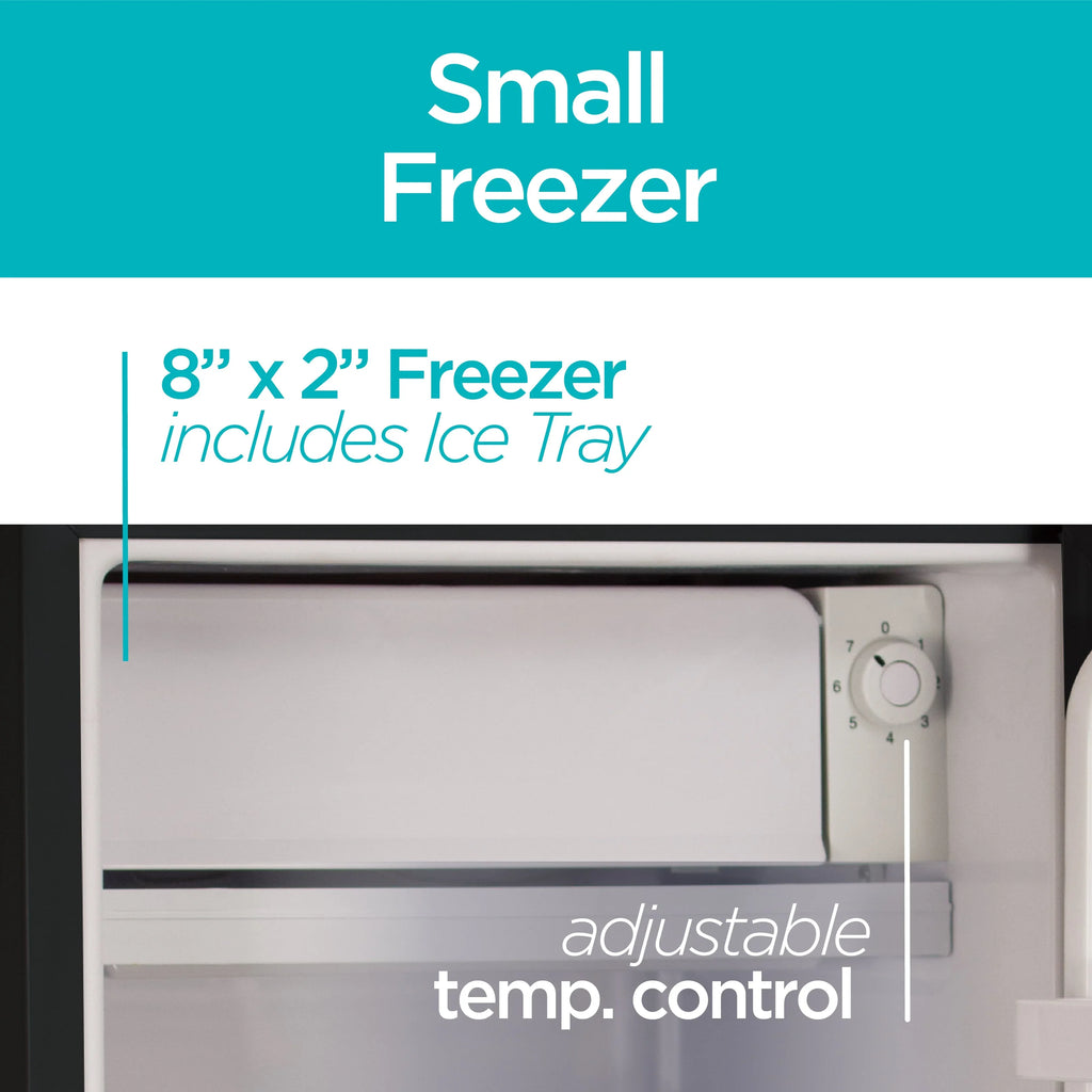 BLACK+DECKER BCRK32B Compact Refrigerator & Mini Fridge with Freezer, 3.2 cu. ft., Black - image 4