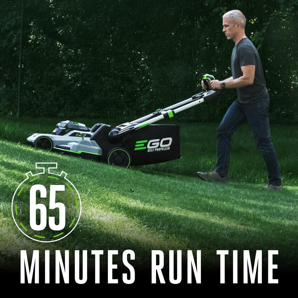 EGO Power+ 21-Inch 56V Self-Propelled Cordless Lawn Mower with 2x 4.0Ah Batteries & Rapid Charger, Black - image 5