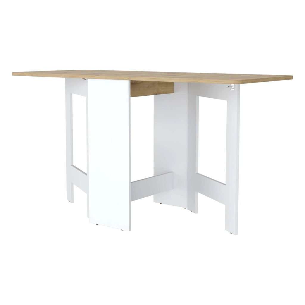 DUOSONG Kailua Folding Dining Table, Space-Saving, Foldable In 3 Forms Multicolor Engineered Wood Furniture Primary Living Space Cabinets - image 20