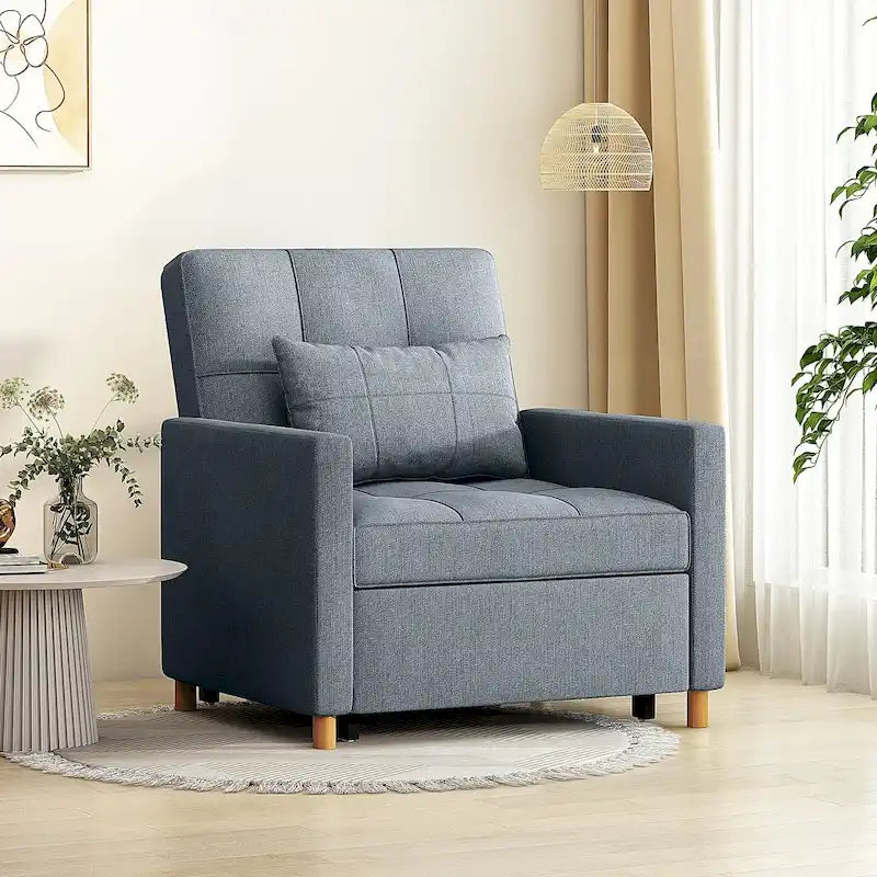 AECOJOY 3-in-1 Convertible Sleeper Sofa Chair with Pillow and Adjustable Backrest - image 8