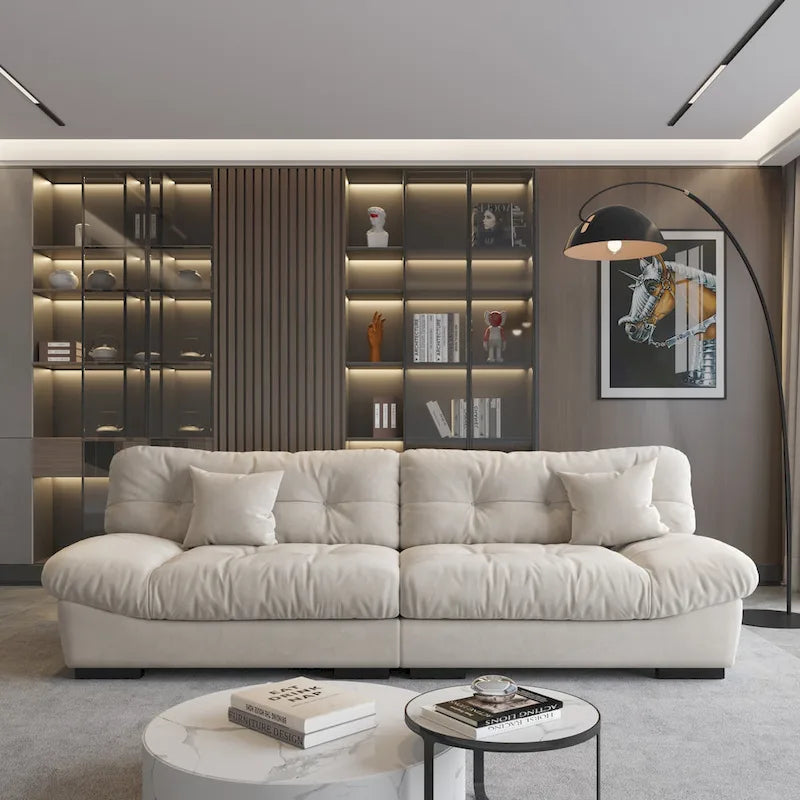105 Minimalist Cloud Loveseat Sofa with Two Cushions - image 3