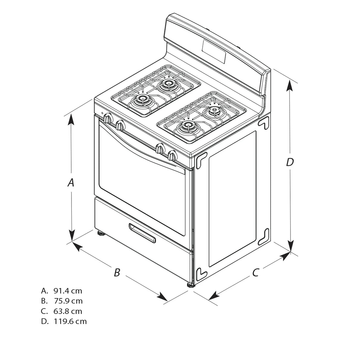 Amana? Brand New Model - AER6303MMS 30-inch Electric Range with 4.8 Cu ft oven. - assembled product Depth: 27.5- - assembled product height: 46.08- - assembled product Width: 30- - image 10