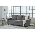 Signature Design by Ashley Rannis Pewter Queen Sofa Bed - Dimensions: 85W x 40D x 39H - image 1