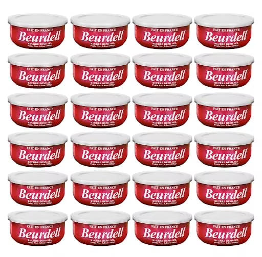 Beurdell Canned French Butter – 100% Natural Salted Pasteurized Real Butter | Long Shelf Life Emergency Survival Food | Great