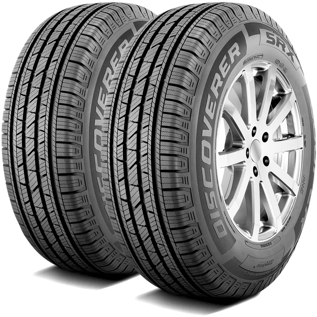Pair of 2 (TWO) Cooper Discoverer SRX 265/70R16 112T AS A/S All Season Tires Fits: 2015 Toyota Tacoma TRD Pro, 2000-06 Toyota