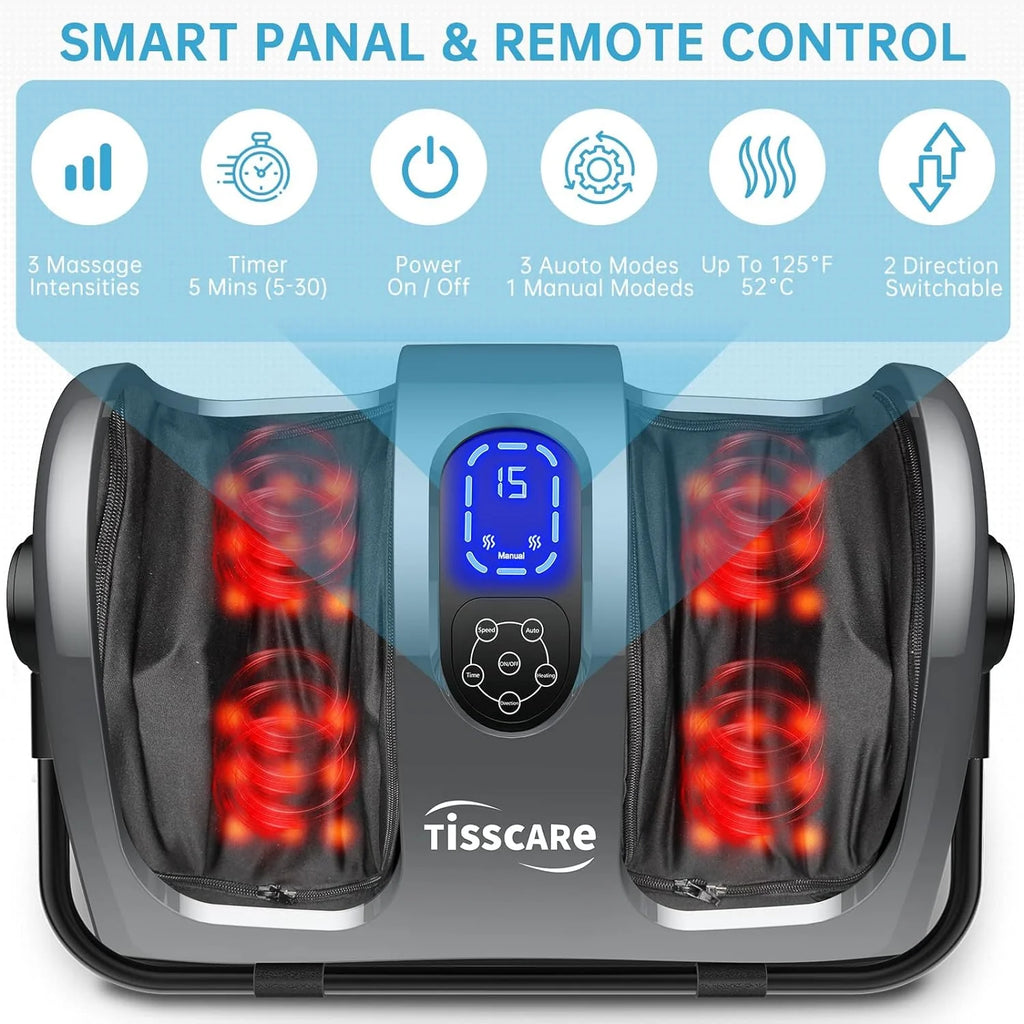 Shiatsu Foot Massager with Heat-Foot Massager Machine for Neuropathy, Plantar Fasciitis and Pain Relief-Massage Foot, Leg, Calf, Ankle with Deep Kneading Heat Therapy, Gift for Mother's Day - image 17