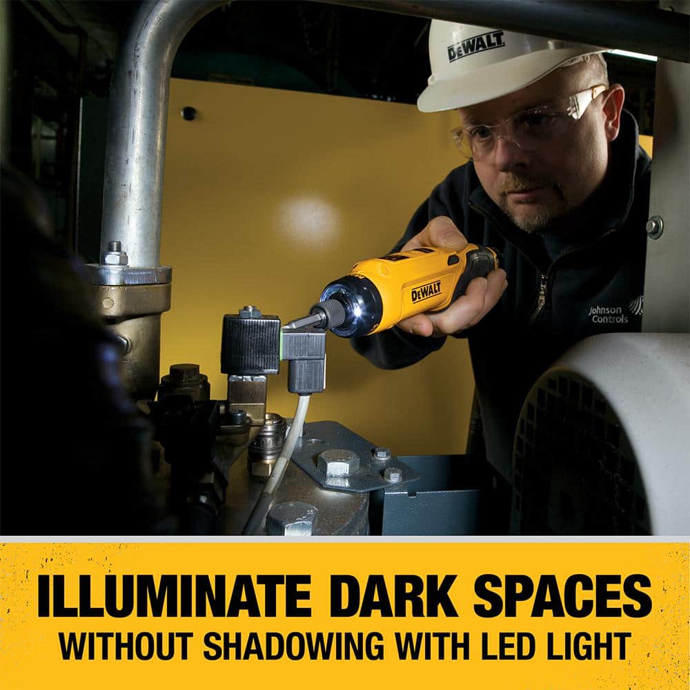 8V MAX Cordless Gyroscopic Screwdriver with Adjustable Handle. (2) 1.0Ah Batteries. Charger. and Bag DCF680N2 - image 4