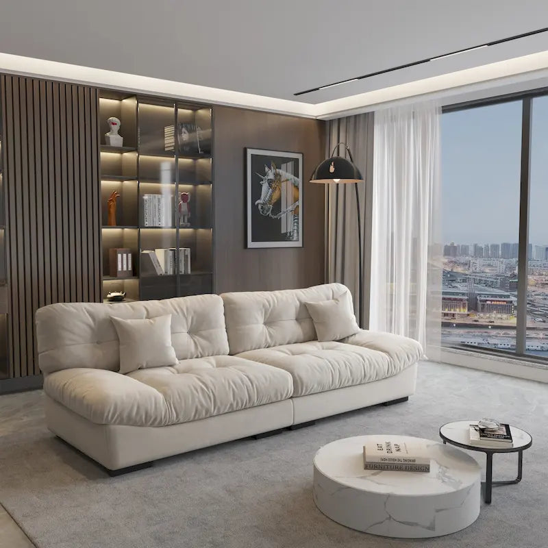 105 Minimalist Cloud Loveseat Sofa with Two Cushions - image 2