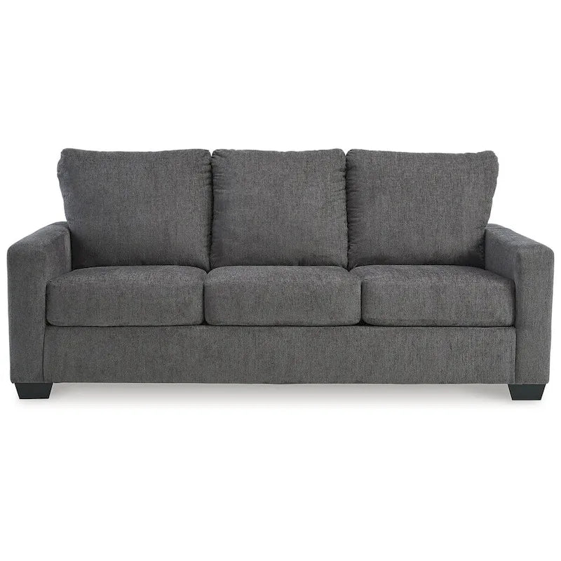 Signature Design by Ashley Rannis Pewter Queen Sofa Bed - Dimensions: 85W x 40D x 39H - image 4