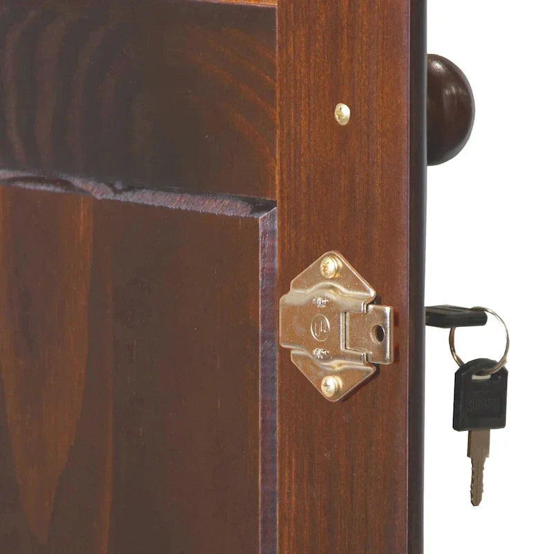 3-Door Wardrobe Armoire - White/Mocha/Java - Solid Wood - image 7