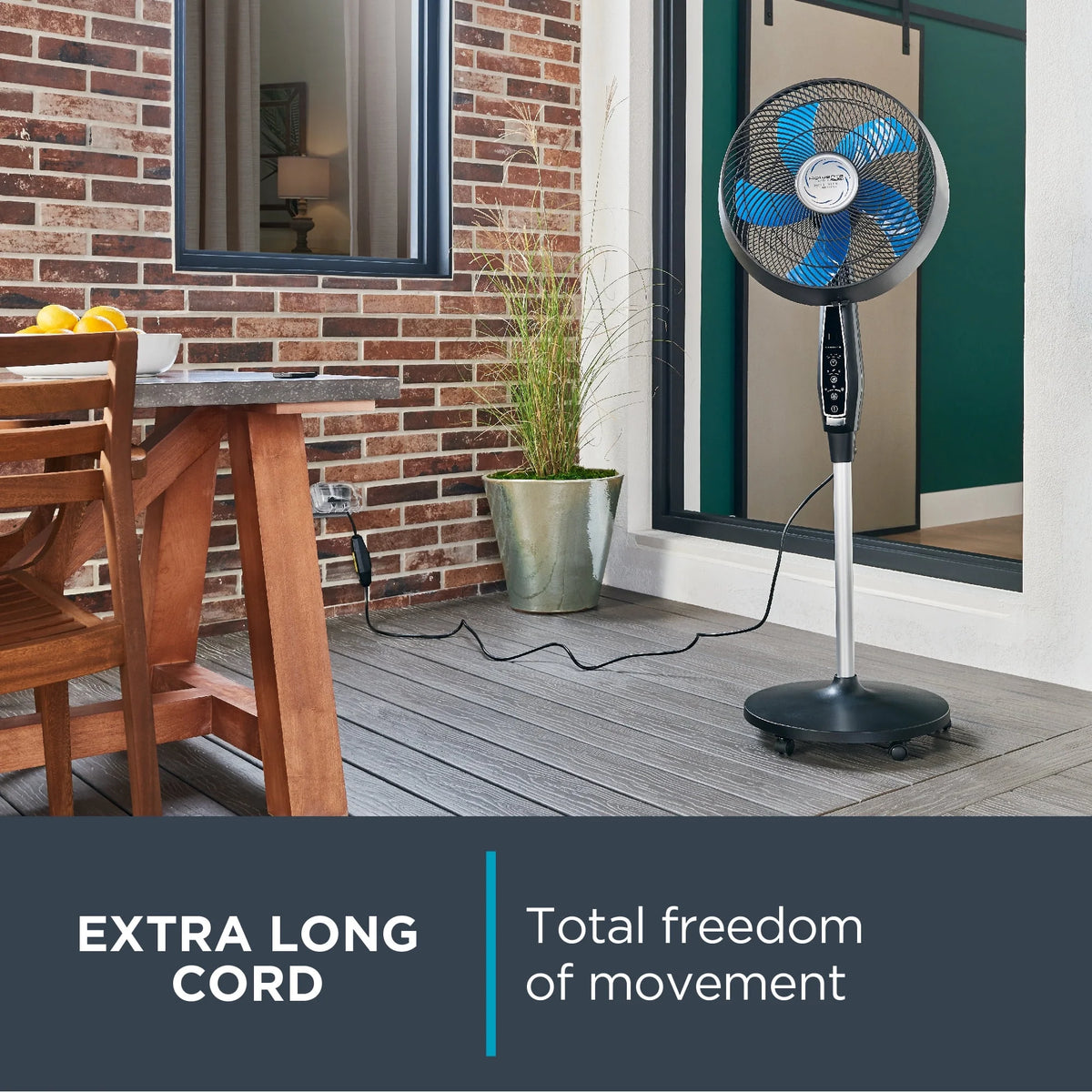 Rowenta Turbo Silence Standing Floor Fan with Remote, 53 Inch, Portable, 5 Speeds, VU5670 - image 24