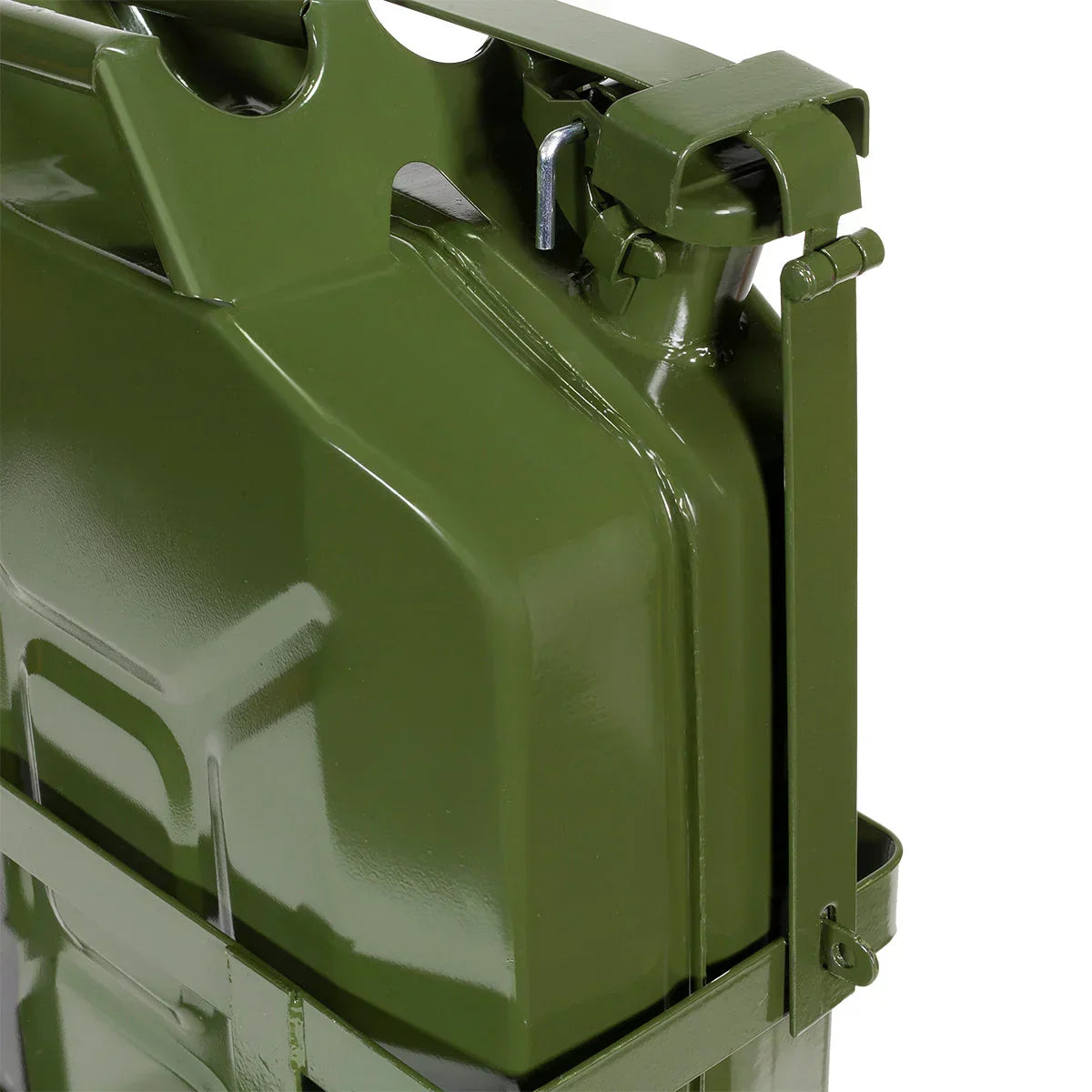 Gallon 20L Jerry Can Gas Diesel Fuel Steel Tank Green Holder mount