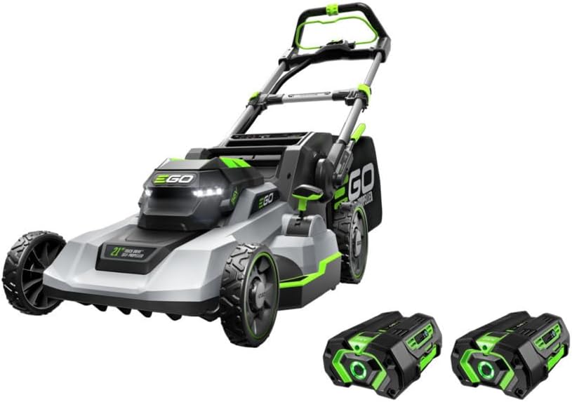 EGO Power+ 21-Inch 56V Self-Propelled Cordless Lawn Mower with 2x 4.0Ah Batteries & Rapid Charger, Black - image 1