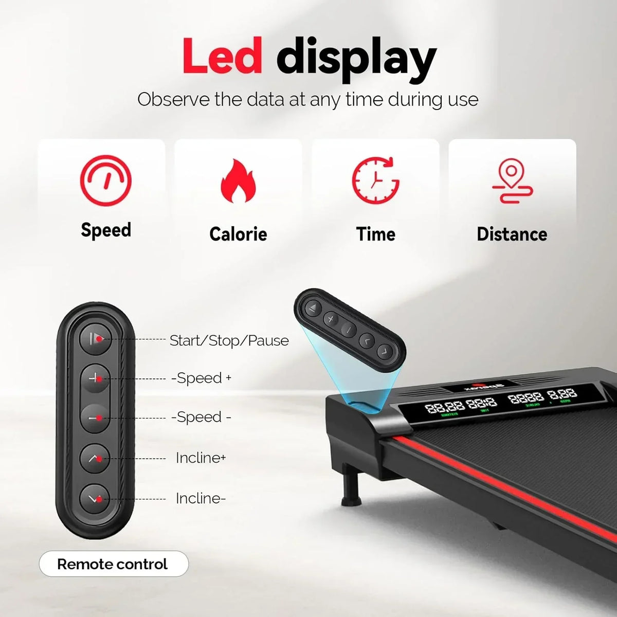 Walking Vibration Pad with APP, 3 in 1 Under Desk Treadmill, 2.5HP Low Noise Walking Treadmill Pad with Remote Control,Portab
