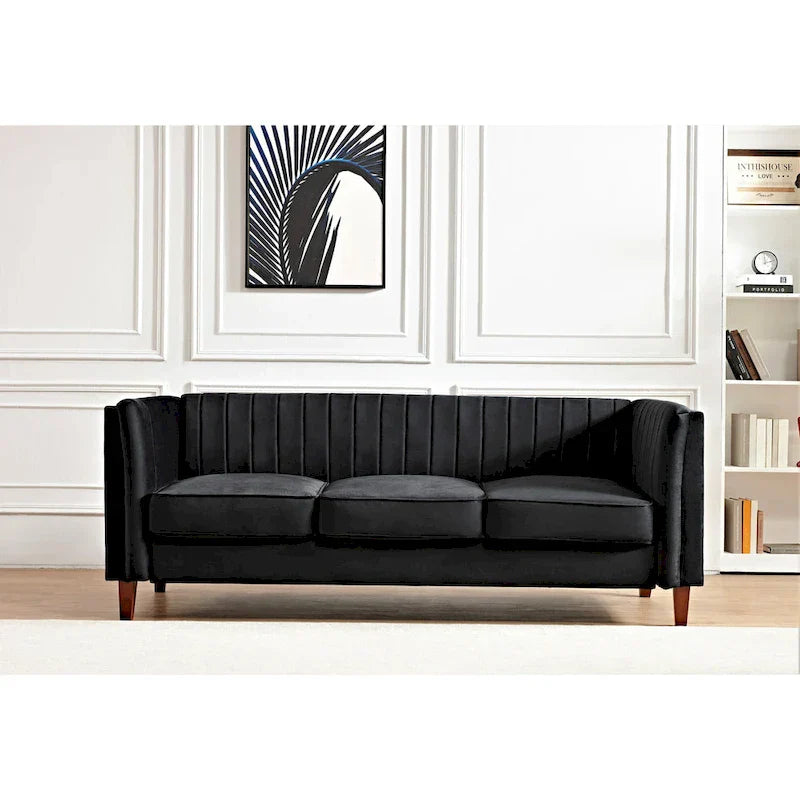 Square Design Sofa with Line Tufting - image 1