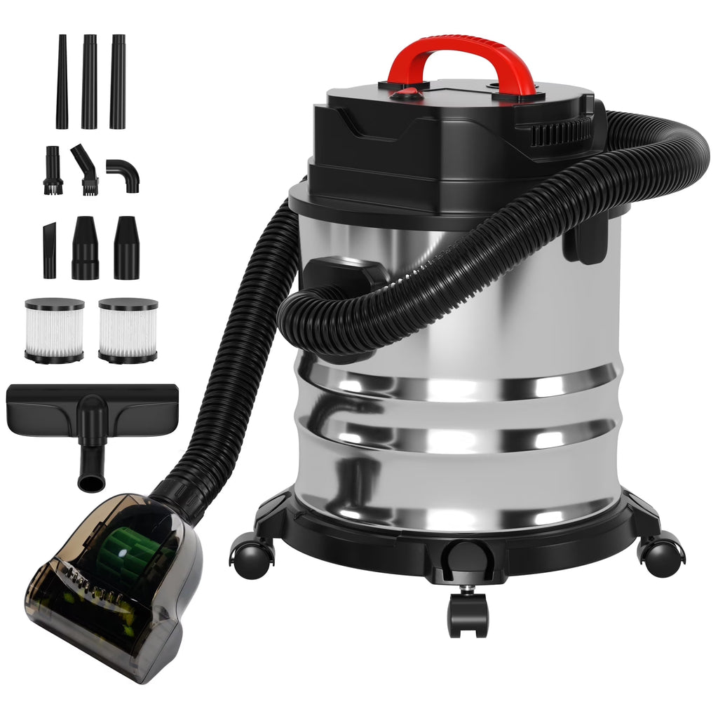 TOPTENG Wet Dry Vacuum Cleaner, 5 Gallon 1800W 6 HP Peak Stainless Steel Shop Vacuum Wet and Dry - image 1