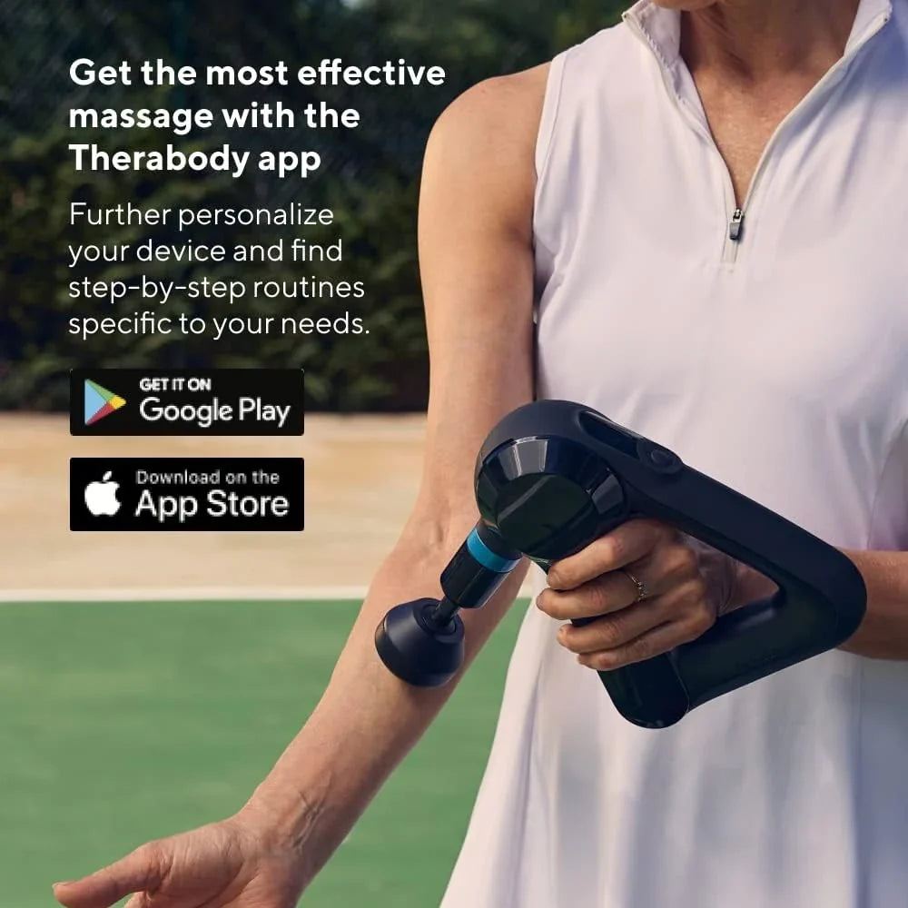 TheraGun Elite Ultra-Quiet Percussion Massage Gun for Deep Tissue Muscle Pain Relief, Handheld Electric Massager Perfect for 