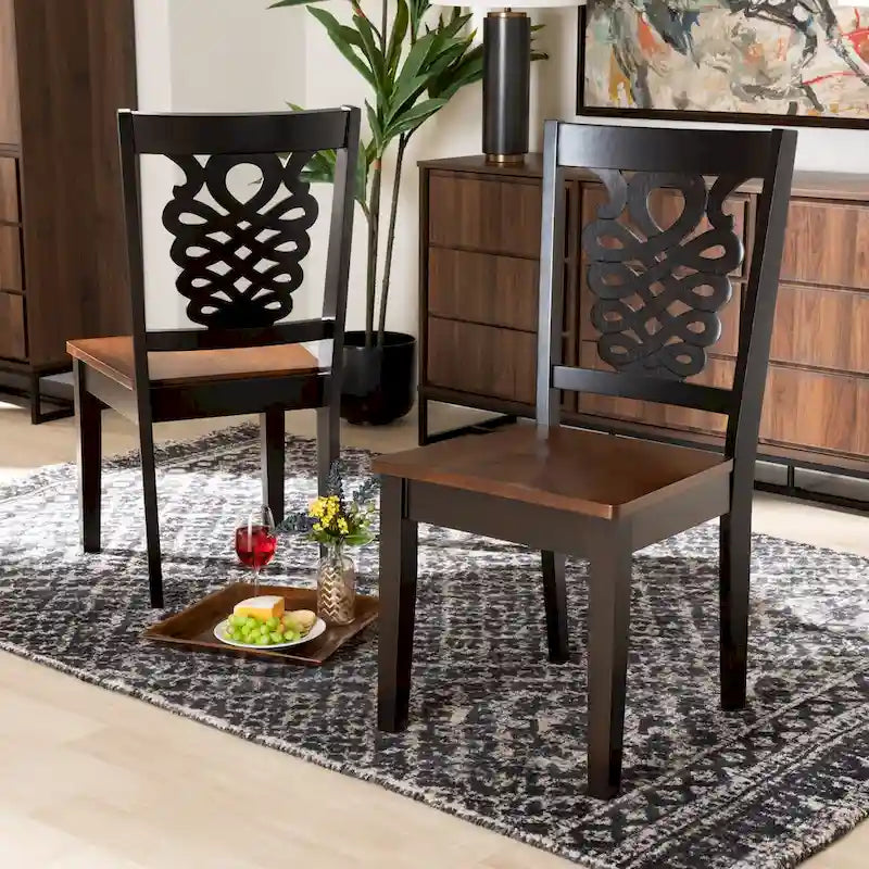 Gervais Modern Transitional 2-Piece Dining Chair Set - image 1