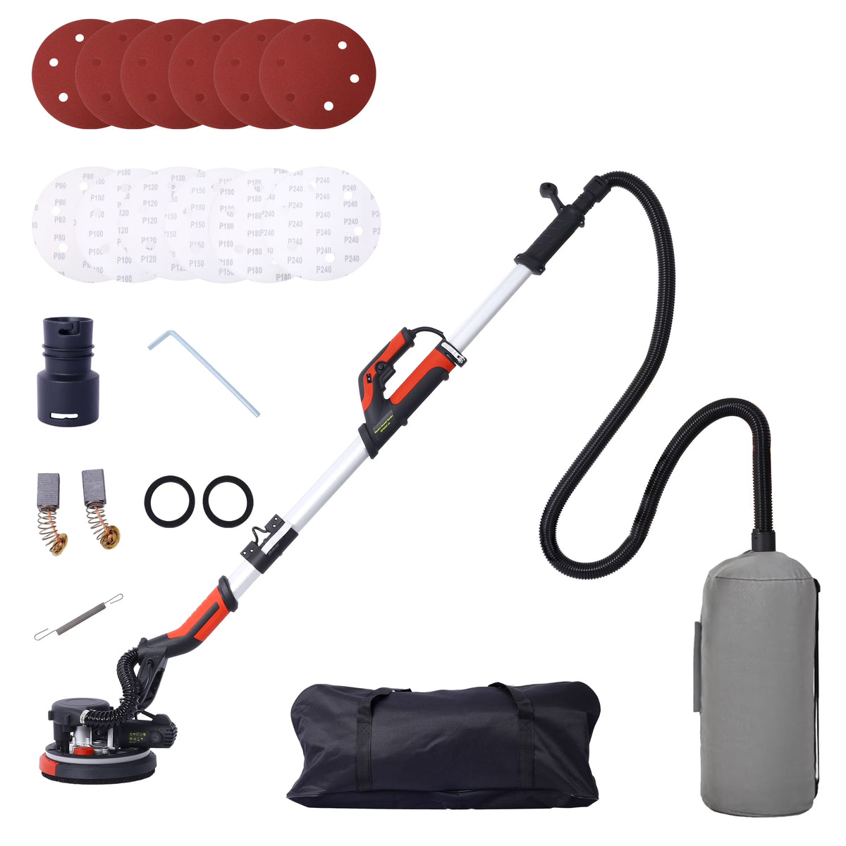 Faitaliicy Drywall Sander Vacuum Dust Collection Wall Sander With Foldable Handle 6.5A 780W Electric Drywall Sander With Variable Speed 900-1800RPM - image 3