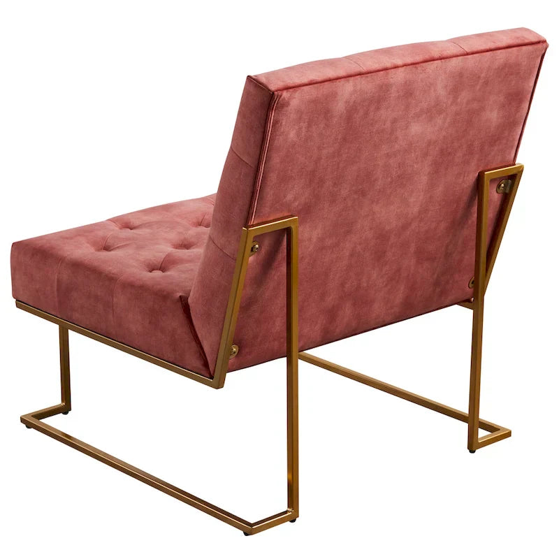 Corvus Savannah Tufted Velvet Lounge Chair with Upholstered Accent - image 26