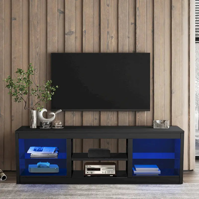 66-Inch Contemporary RGB LED TV Stand Console for TVs Up to 75 Inches - image 3