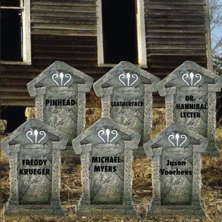 12 Halloween Tombstones for Halloween Cemetery