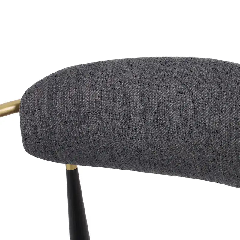 Biscay Set of 2 Fabric Upholstered Iron Dining Chairs by GDFStudio - image 12