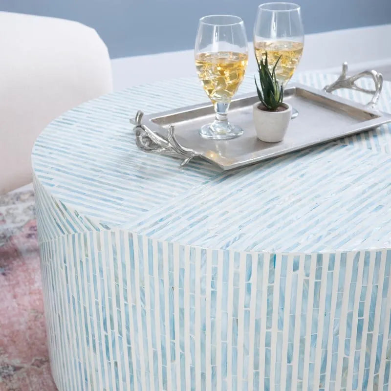 Capiz-Inspired Mosaic Coffee Table - image 3