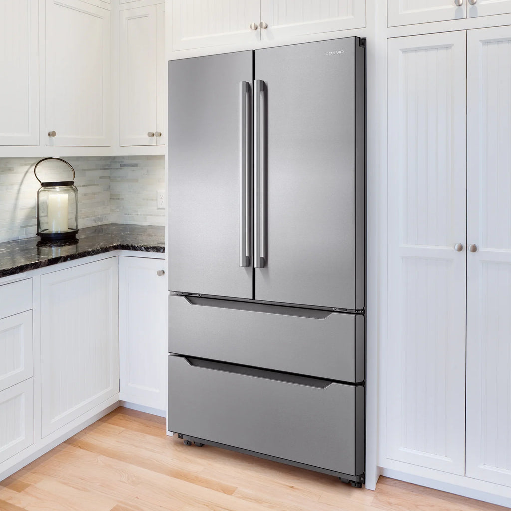 Cosmo 5 Piece Kitchen Appliance Package With 30" Electric Cooktop 24" Single Electric Wall Oven 30" Over-the-range Microwave French Door Refrigerator & 24" Built-in Fully Integrated Dishwasher - image 15