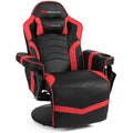 Massage Gaming Chair Racing Style Gaming Recliner Blue - image 3