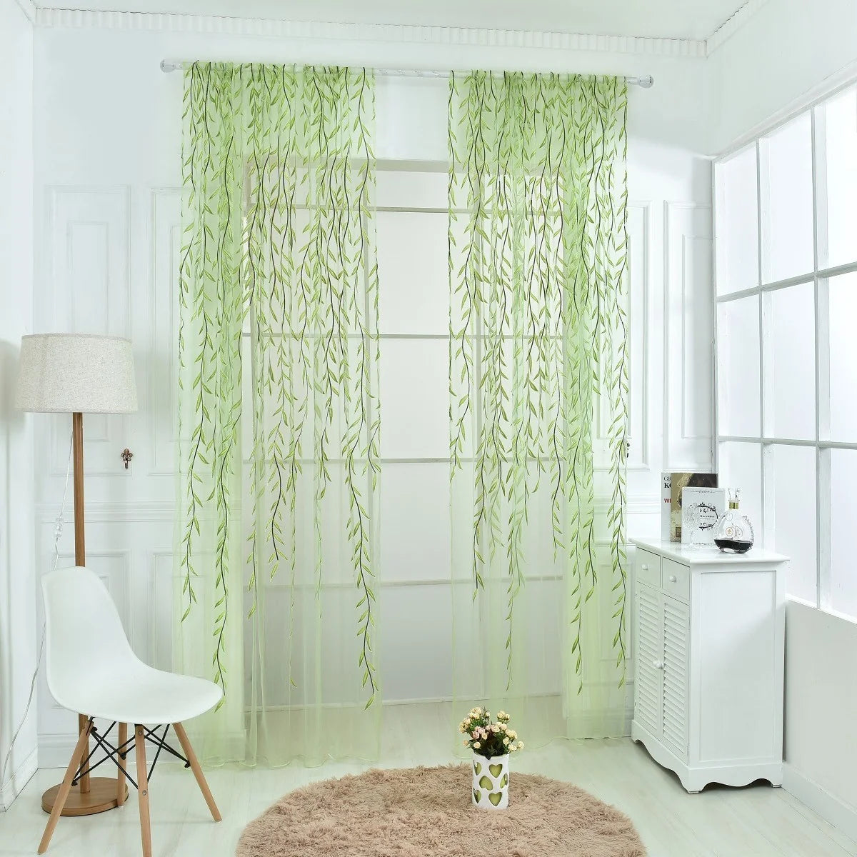 Dinevora Wicker Print Window Curtain - image 2