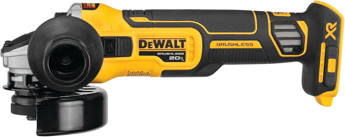 20V * XR Angle Grinder, equipped with spring braking device and sliding , 4-1/2 inches, just the tool - image 3
