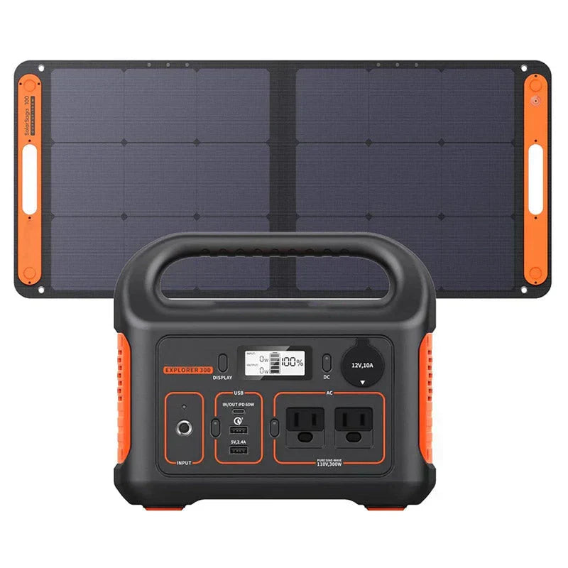 Portable Power Station Explorer 300, 293Wh Backup Lithium Battery, Solar Generator for Outdoors Camping Travel Hunting Blacko
