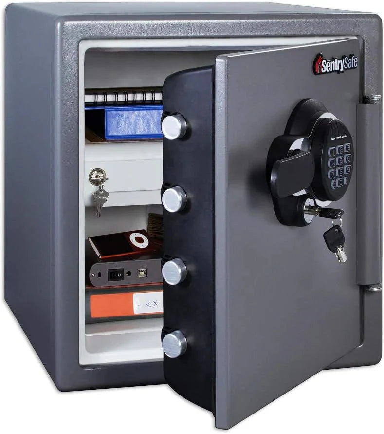 Key Lock Box, Outdoor Lock Box Bundle with SentrySafe Fireproof and Waterproof Safe, 1.23 Cubic Feet - image 5