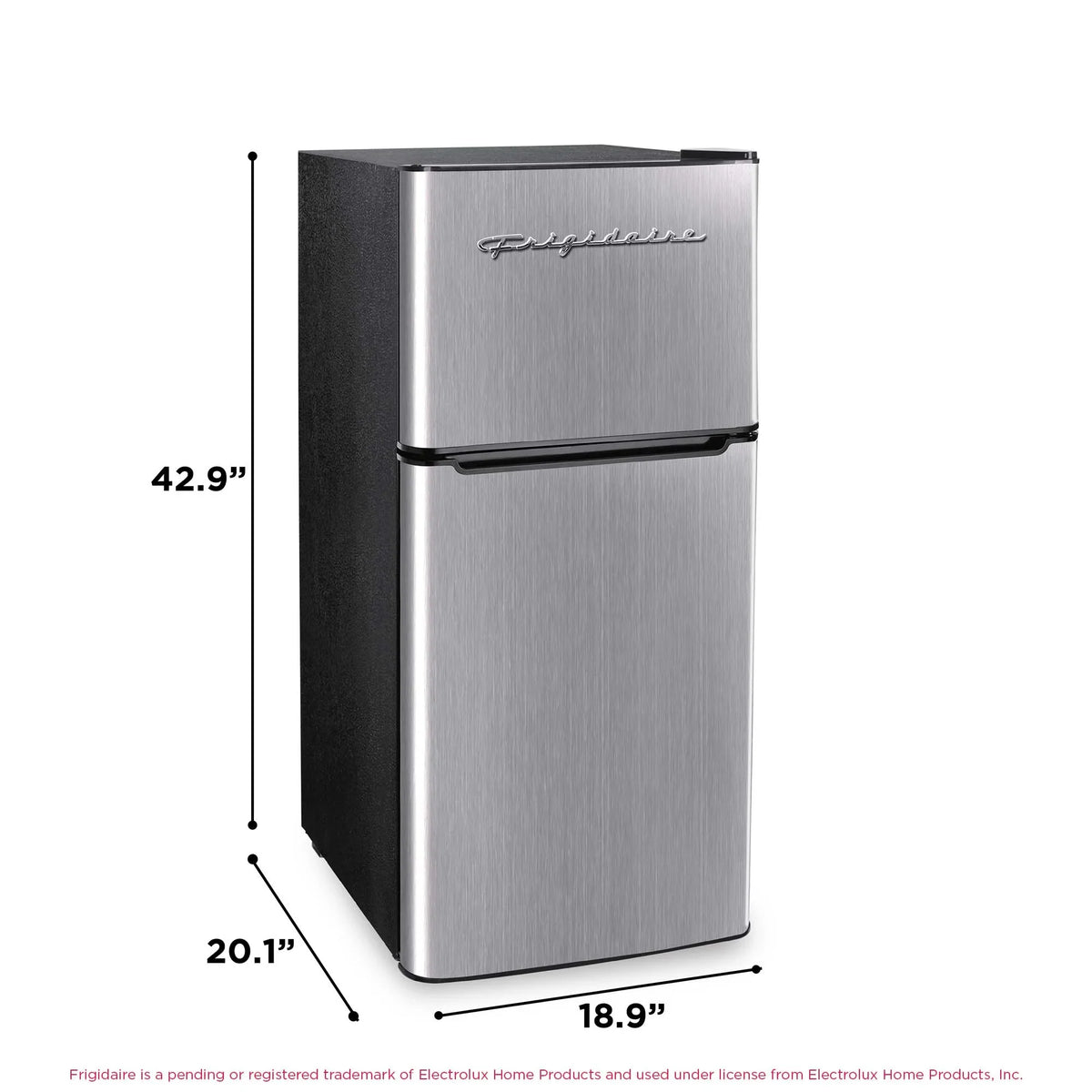 Frigidaire, 4.5 Cu. ft., 2 Door Compact Refrigerator-Chrome Trim, EFR451, Platinum - image 5