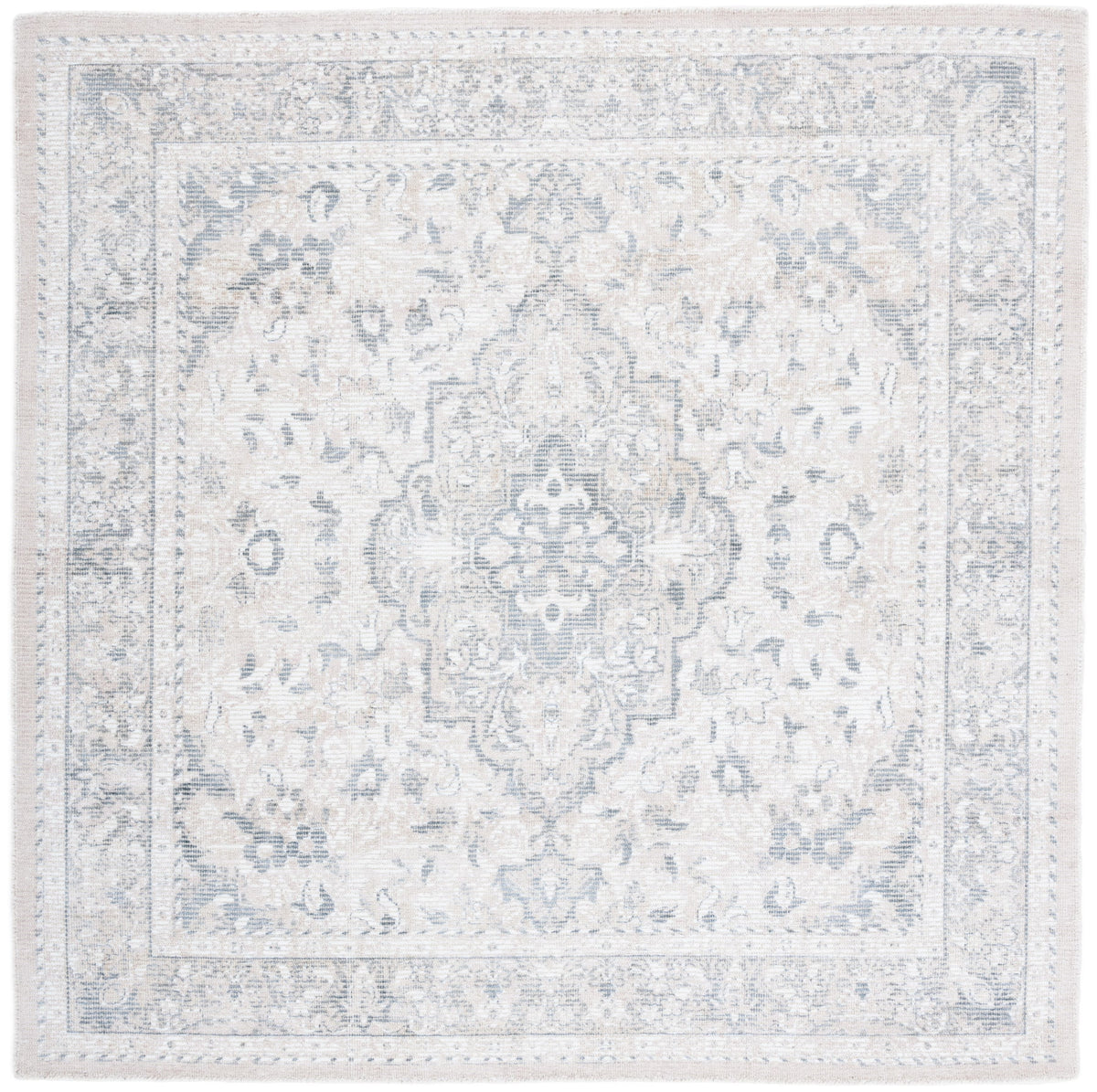 SAFAVIEH Restoration Vintage April Medallion Area Rug, Grey/Ivory, 8' x 10' - image 9