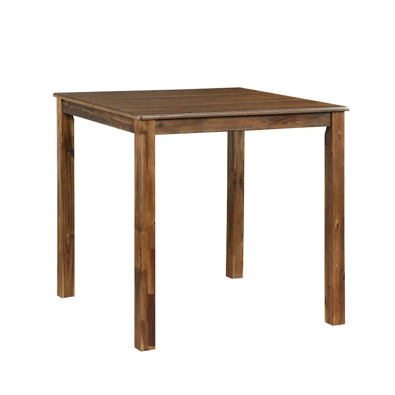 5-Piece Wooden Counter Height Dining Set: Square Table and 4 Chairs for Your Kitchen - image 7