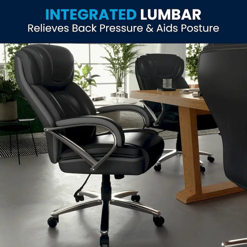 Executive Ergonomic Swivel Office Chair for Big & Tall with LeatherSoft Upholstery - image 10