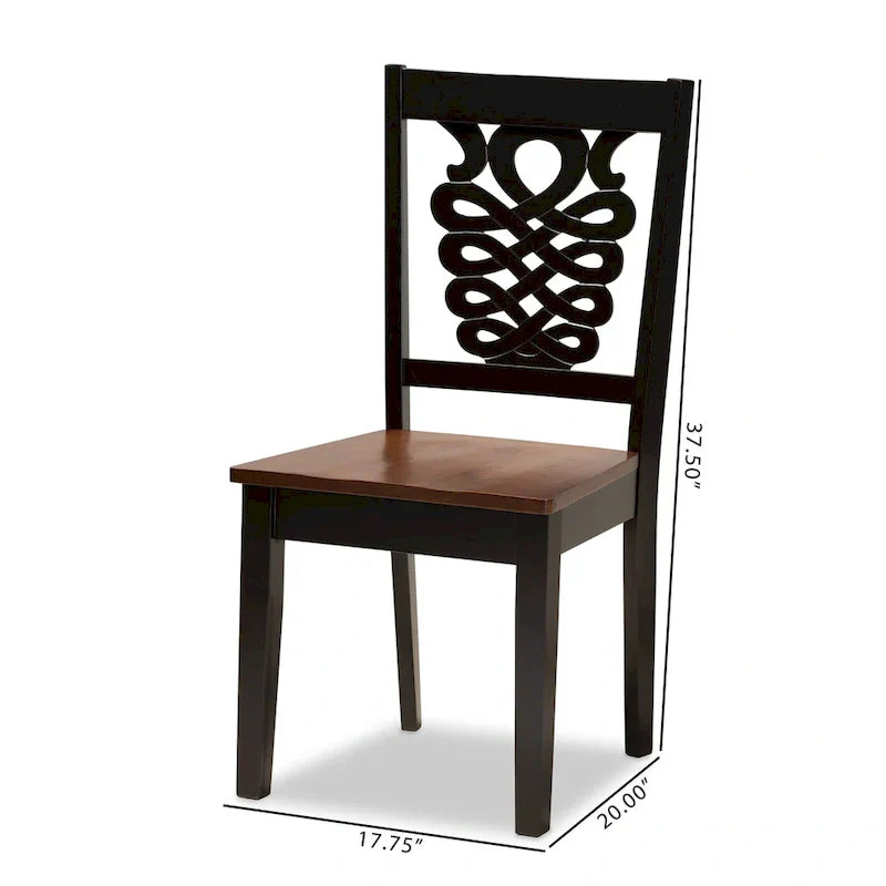Gervais Modern Transitional 2-Piece Dining Chair Set - image 12
