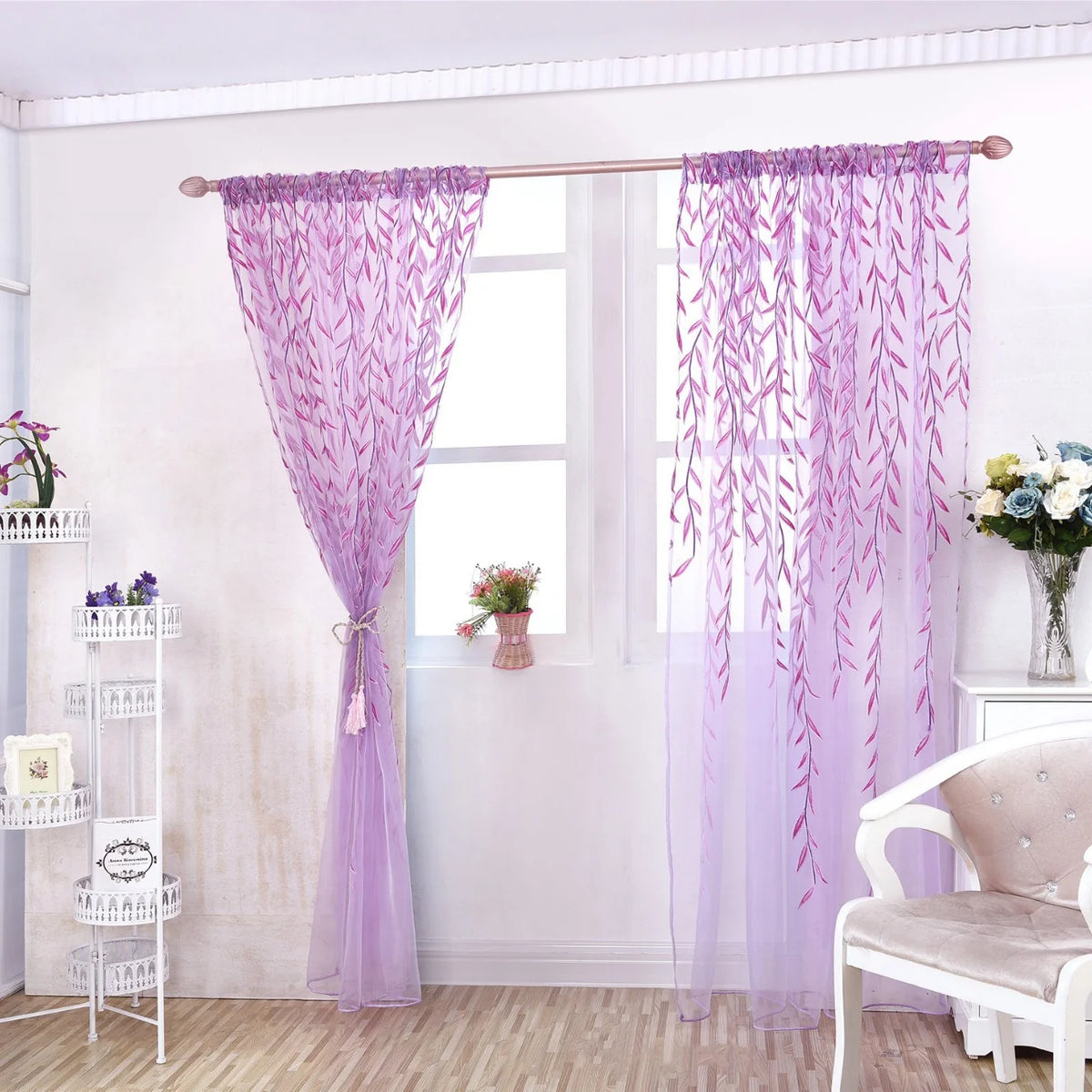 Dinevora Wicker Print Window Curtain - image 3