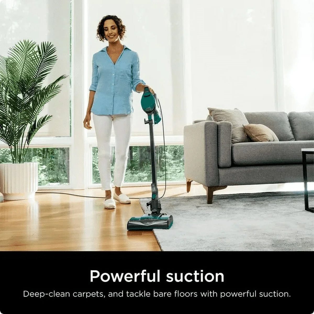 Restored Shark Corded Stick Vacuum, Green CS110EM (Refurbished) - image 2