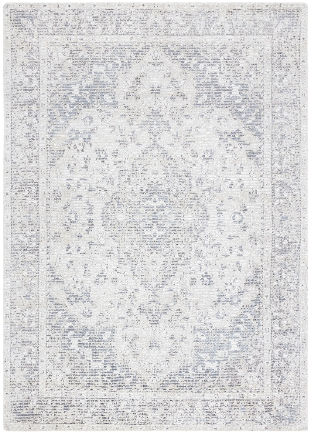 SAFAVIEH Restoration Vintage April Medallion Area Rug, Grey/Ivory, 8' x 10' - image 11