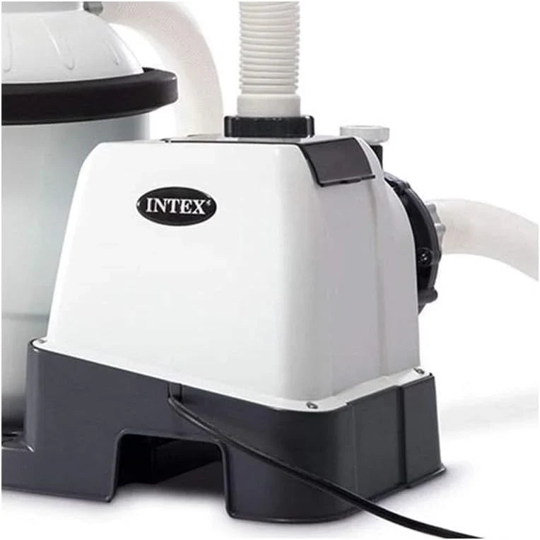 Intex 26651EG Krystal Clear 16 Inch 3,000 GPH Above Ground Pool Sand Filter Pump with Automatic Timer, GFCI, and 6 Function C