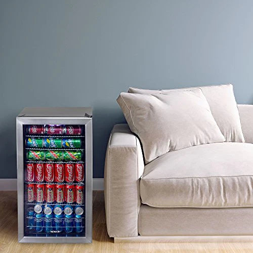 Beverage Refrigerator Cooler / 126 Cans Free Standing with Right Hinge Glass Door - image 8