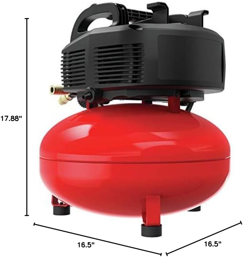 CRAFTSMAN Air Compressor, 6 Gallon, Pancake, Oil-Free with 13 Piece Accessory Kit (CMEC6150K)