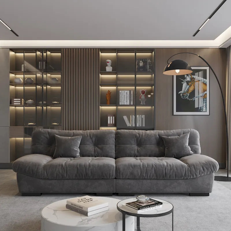 105 Minimalist Cloud Loveseat Sofa with Two Cushions - image 20